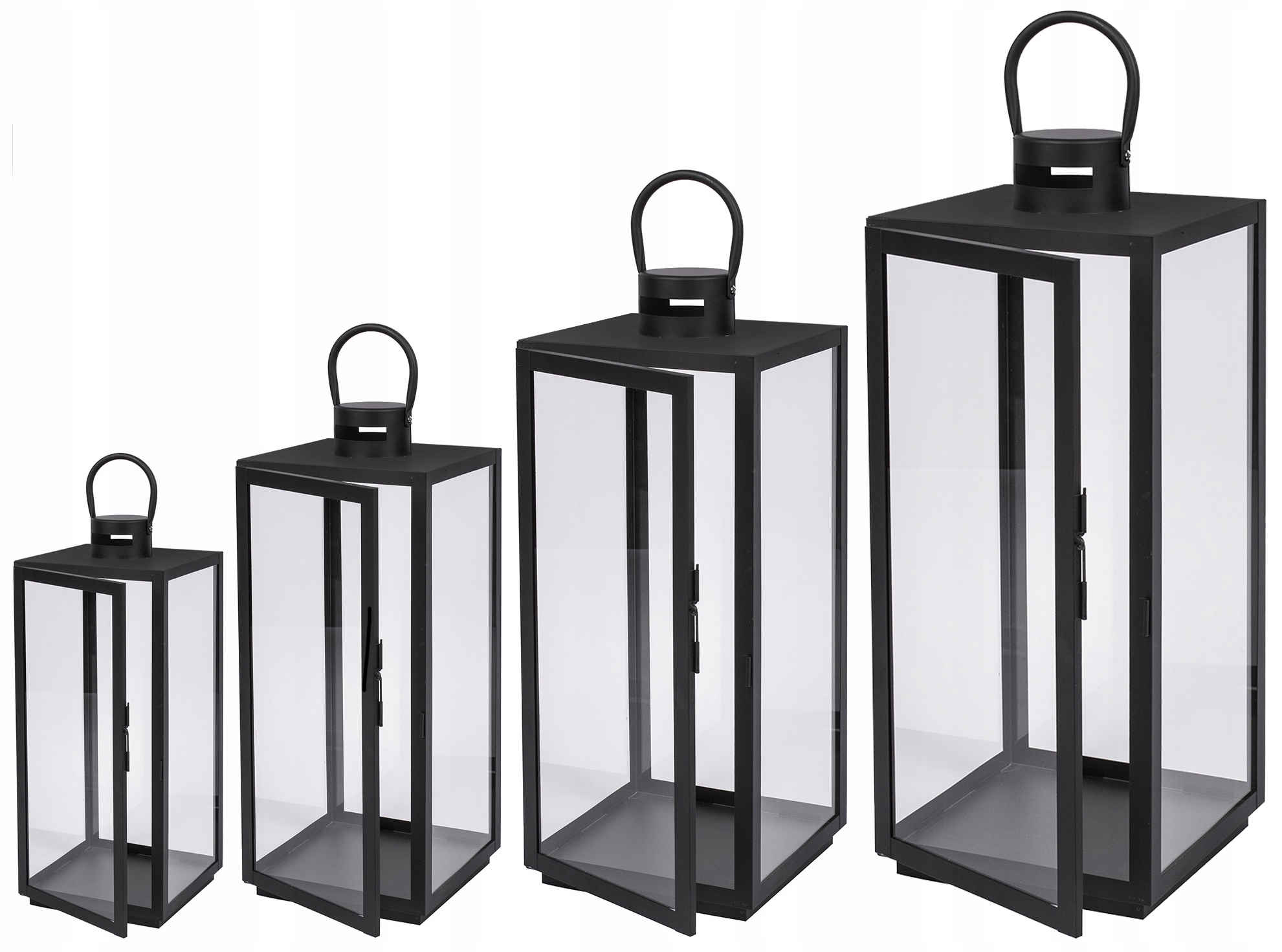 Zestaw czterech czarnych lampionów XXL F270 i F271
