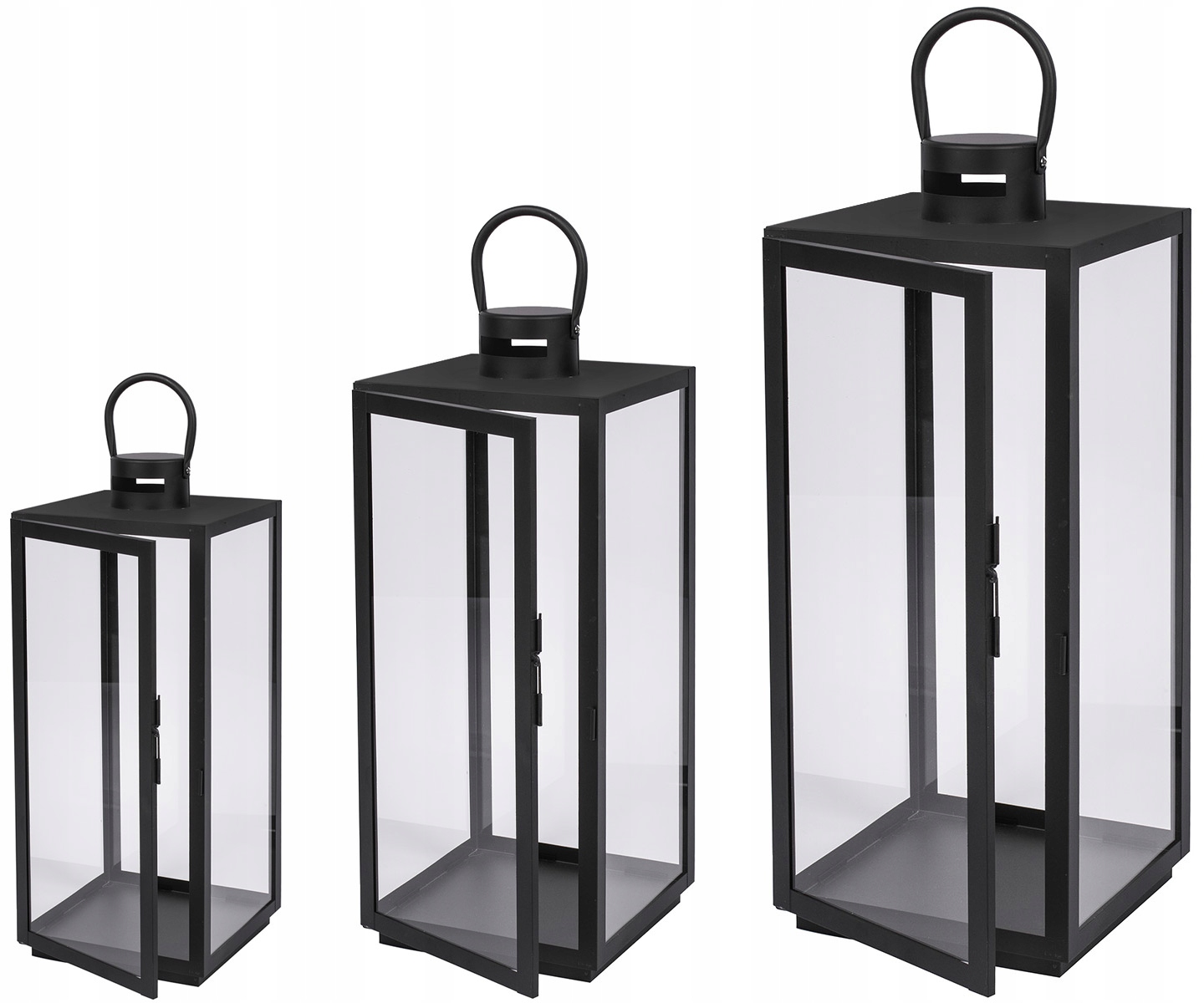 Zestaw trzech czarnych lampionów XXL F270